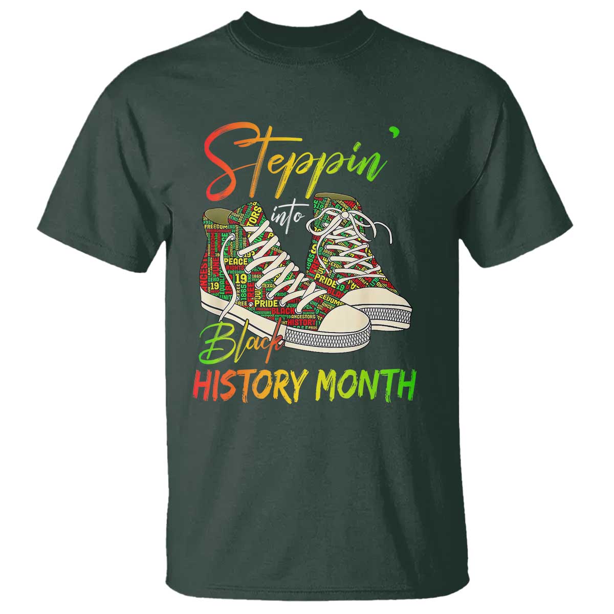 stepping-into-black-history-month-t-shirt-sneakers