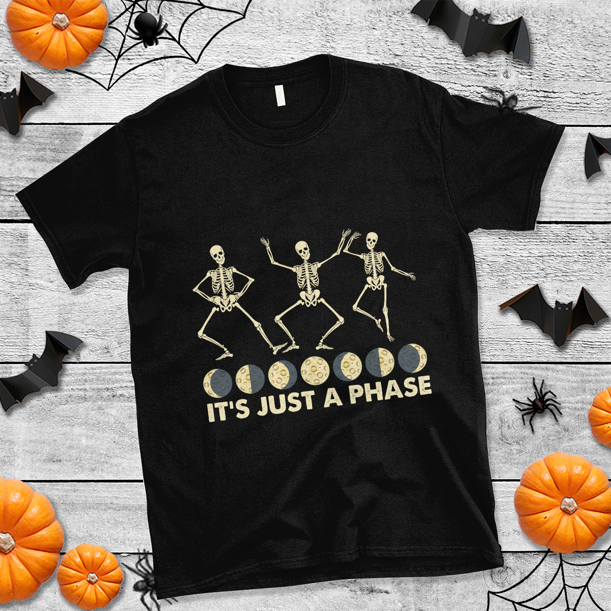 its-just-a-phase-moon-cycle-phases-of-the-moon-astronomy-skeleton-dancing-t-shirt-ts02