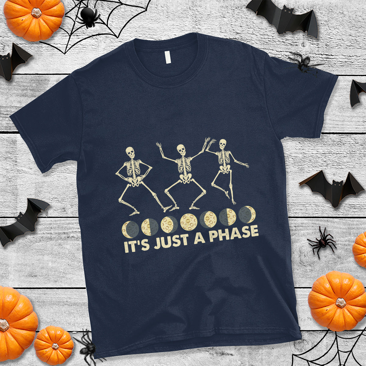 its-just-a-phase-moon-cycle-phases-of-the-moon-astronomy-skeleton-dancing-t-shirt-ts02