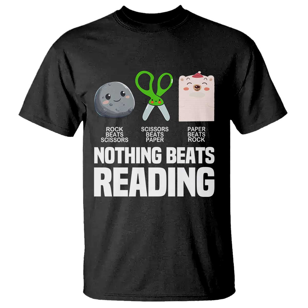 nothing-beats-reading-t-shirt-rock-paper-scissors-read-book-lovers