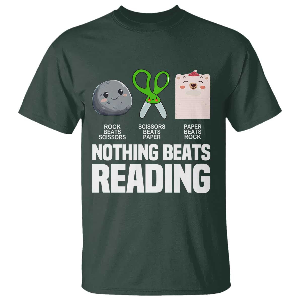 nothing-beats-reading-t-shirt-rock-paper-scissors-read-book-lovers