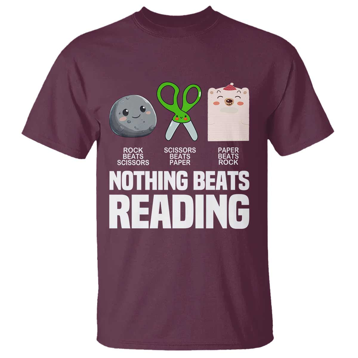 nothing-beats-reading-t-shirt-rock-paper-scissors-read-book-lovers