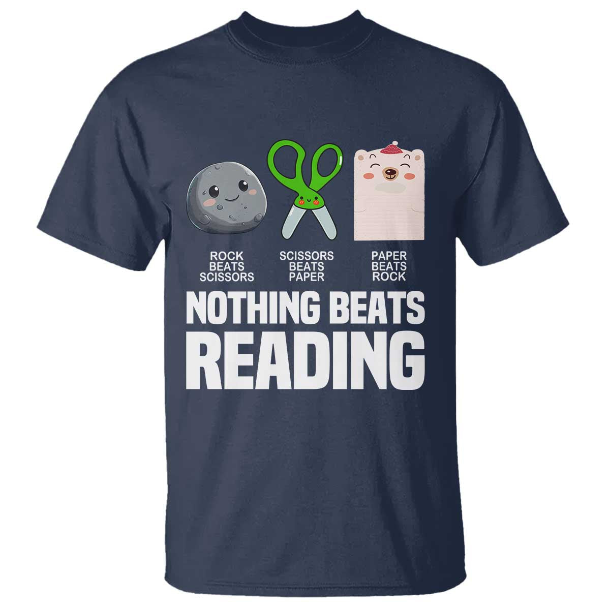nothing-beats-reading-t-shirt-rock-paper-scissors-read-book-lovers