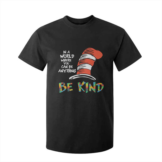 Autism Support T Shirt For Kid Why Fit In When You Were Born To Stand Out Cat In Hat
