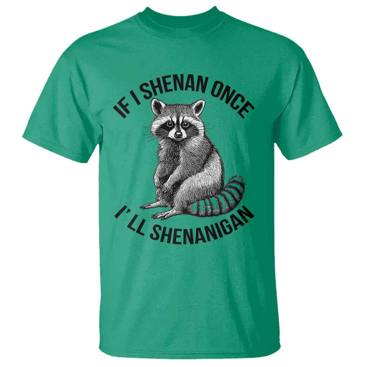 st-patricks-day-raccoon-meme-t-shirt-if-i-shenan-once-ill-shenanigan