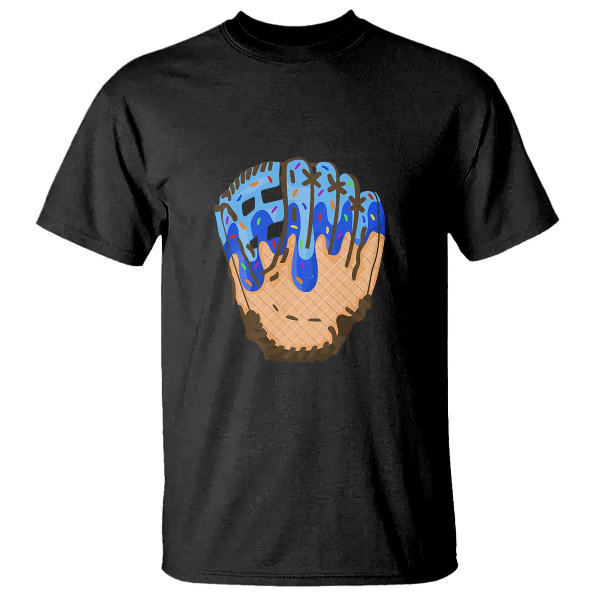 blue-ice-cream-cone-baseball-glove-drip-t-shirt