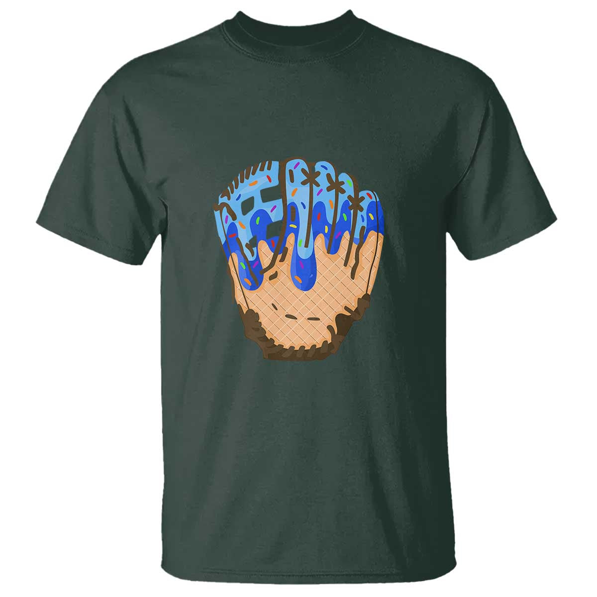 blue-ice-cream-cone-baseball-glove-drip-t-shirt