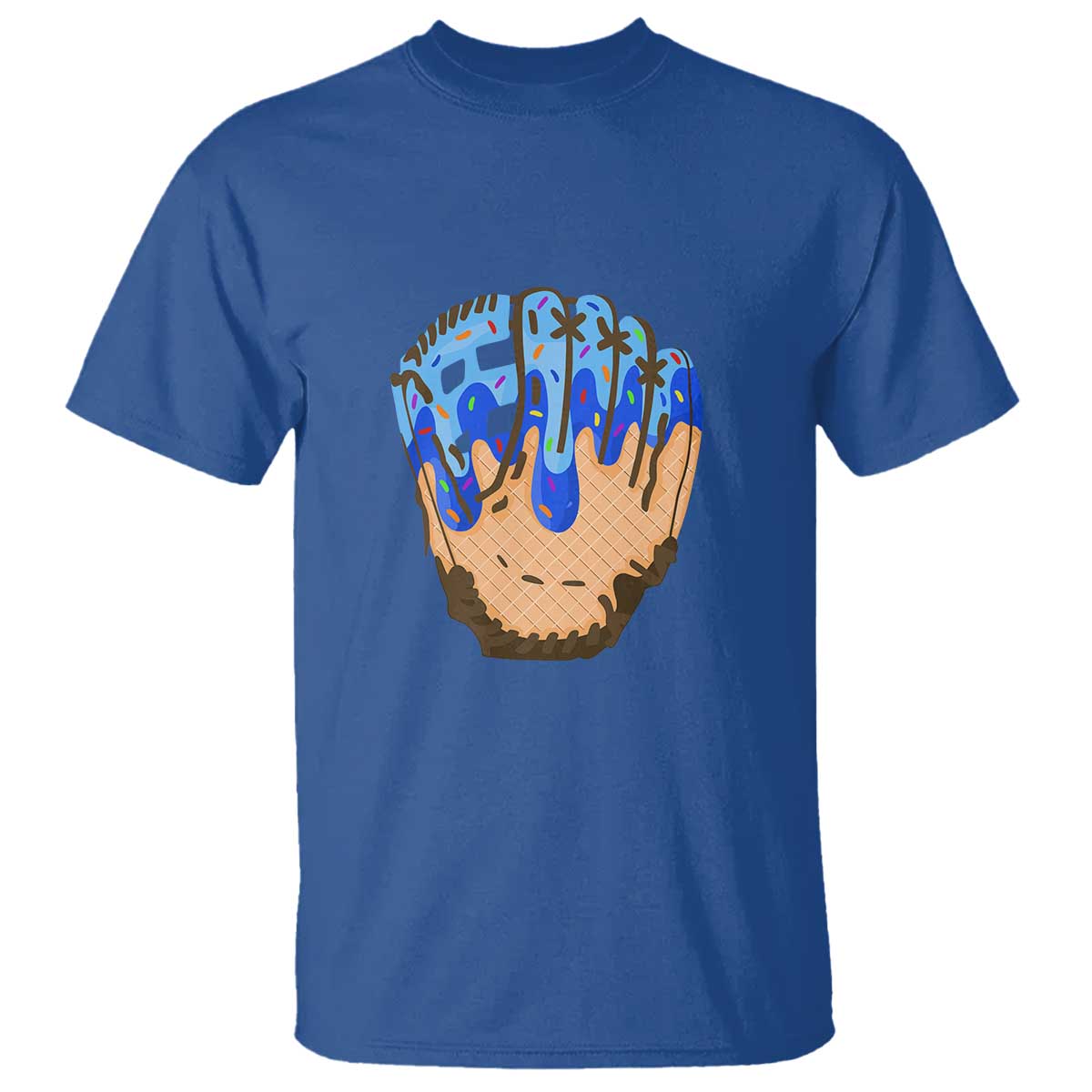 blue-ice-cream-cone-baseball-glove-drip-t-shirt