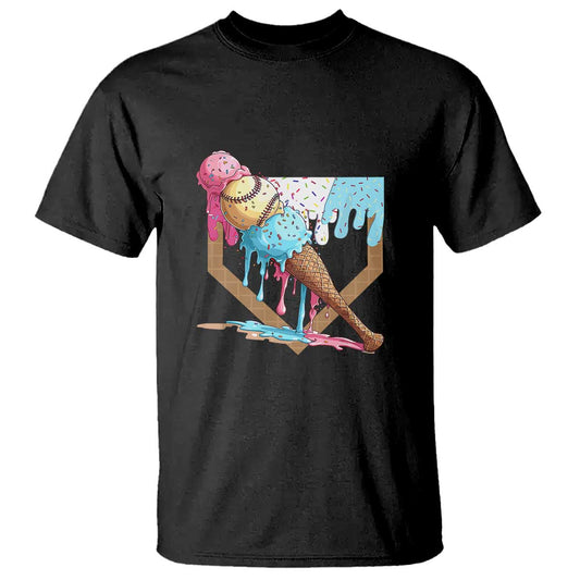 baseball-home-ice-cream-dripping-t-shirt