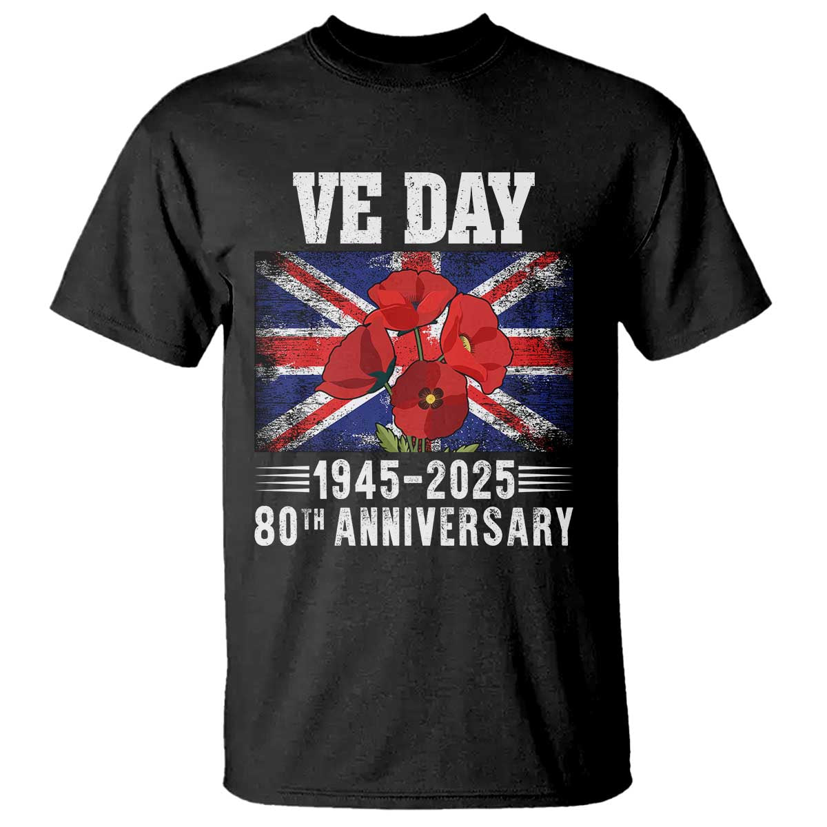 ve-day-80th-anniversary-t-shirt-2025-celebration-union-flag-poppies-wwii-remembrance