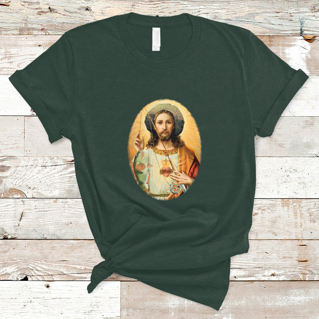 funny-fishing-t-shirt-funny-jesus-gone-fishing-jesus-relaxing-funny-fishing-gifts-for-men-women-fisherman