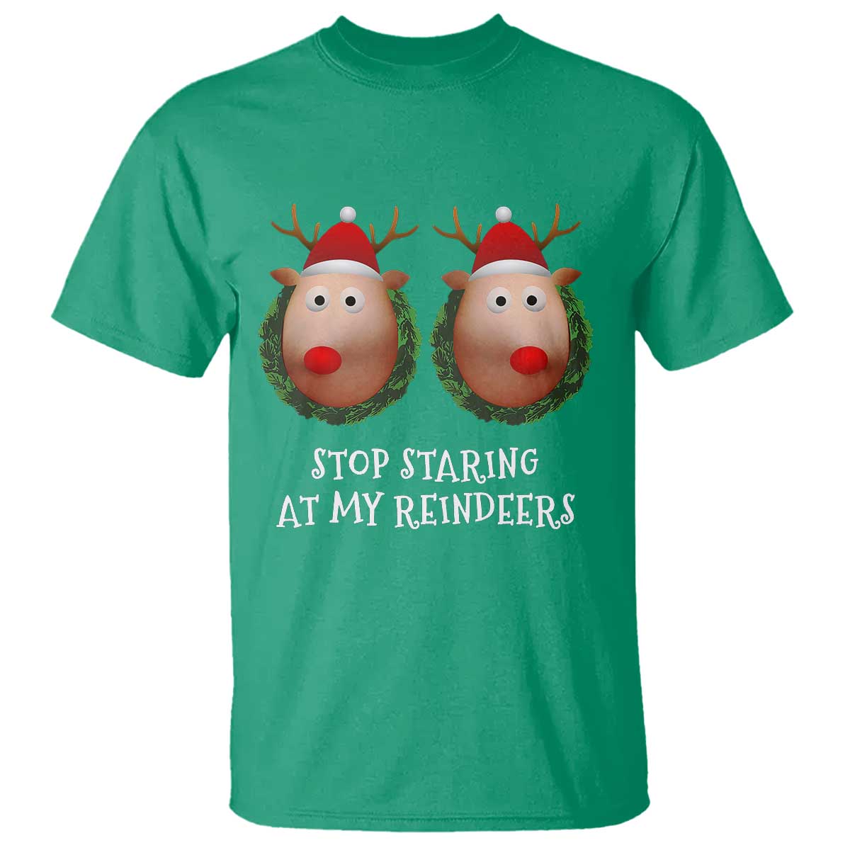 funny-christmas-chest-joke-t-shirt-stop-staring-at-my-reindeers-merry-titmas-boobs