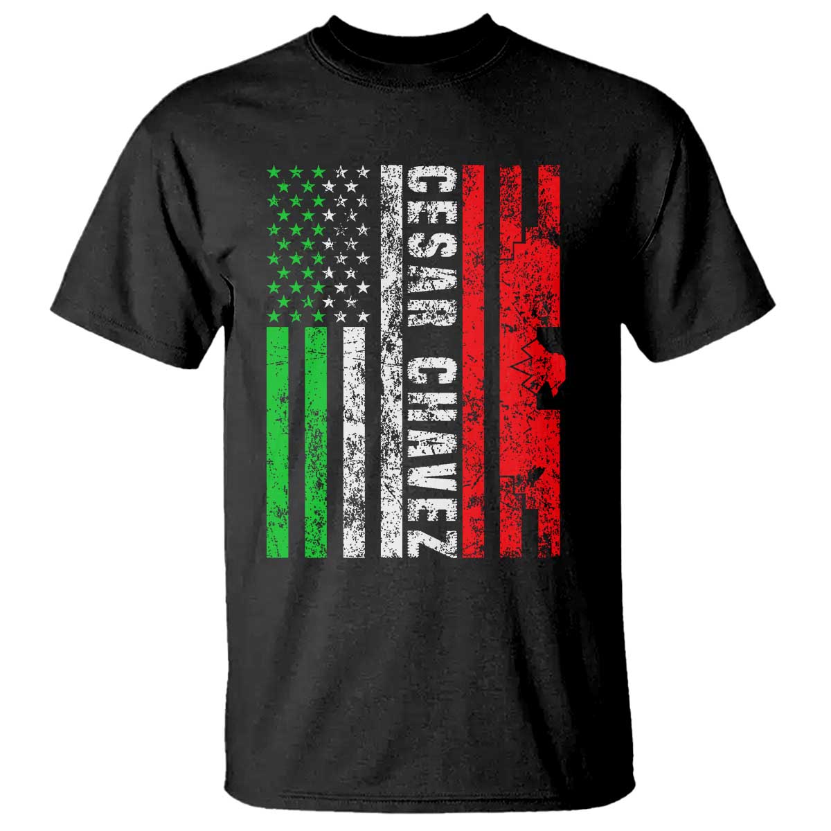 cesar-chavez-t-shirt-american-mexican-flag-patriotic-mexico-distressed