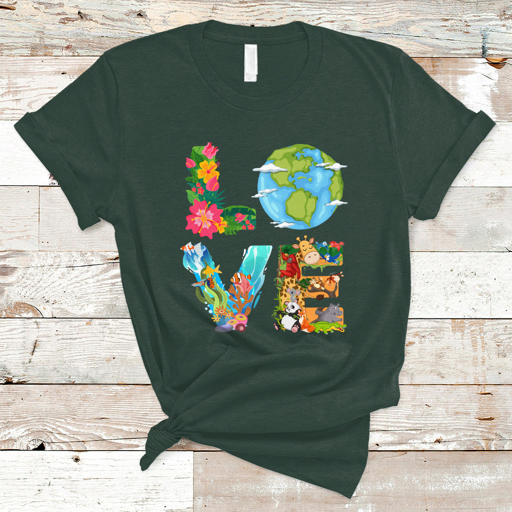 earth-day-t-shirt-peace-love-earth-love-your-mother-go-planet-ocean-wildlife-protection-ts02