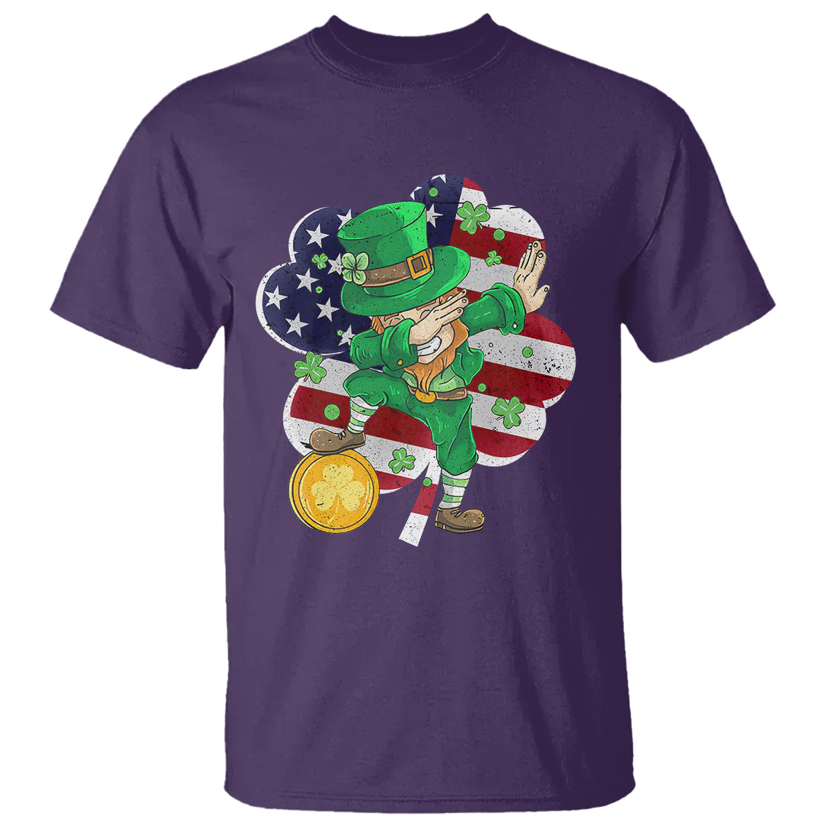 cute-st-patricks-day-t-shirt-dabbing-leperchaun-american-flag-shamrock-1