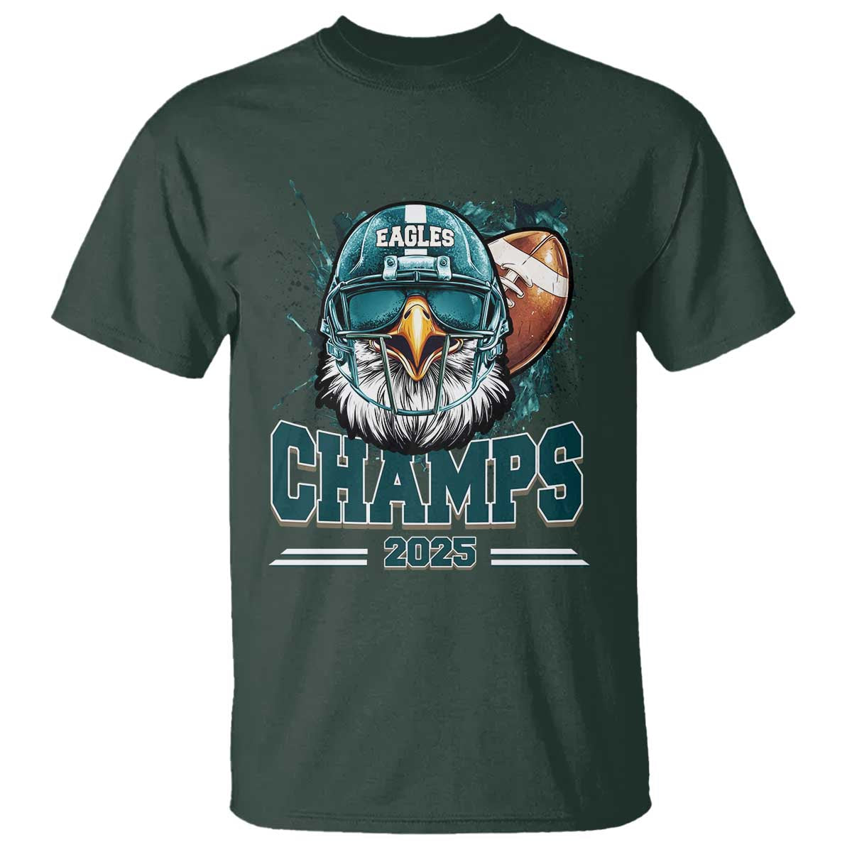 celebrated-eagles-t-shirt-championship-2025-retro