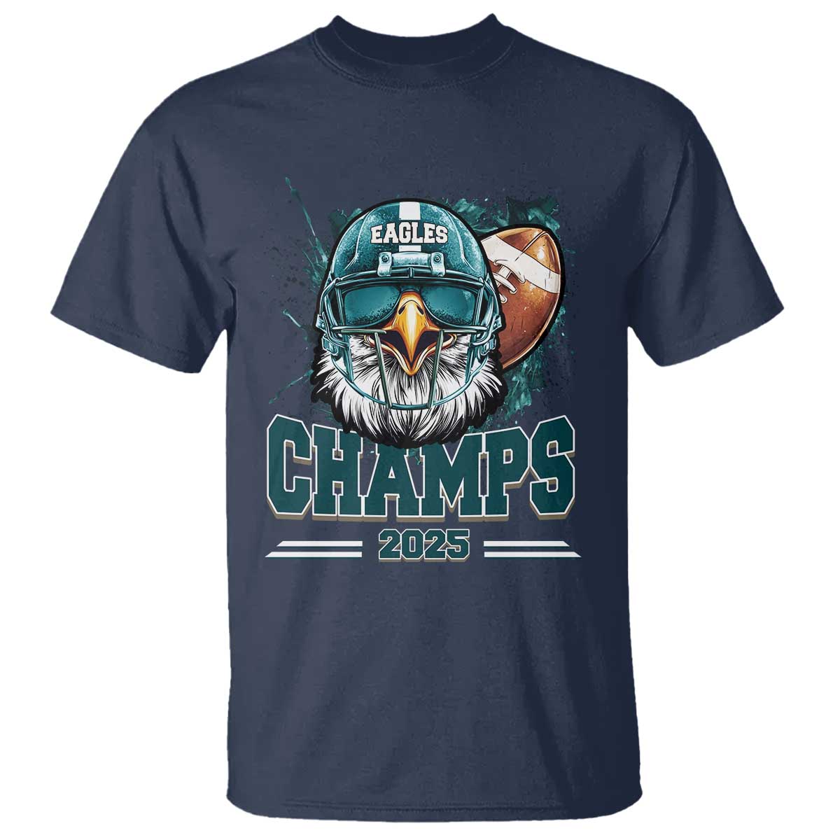 celebrated-eagles-t-shirt-championship-2025-retro