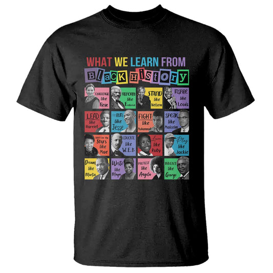 what-we-learn-from-black-history-t-shirt-black-civil-rights-leaders