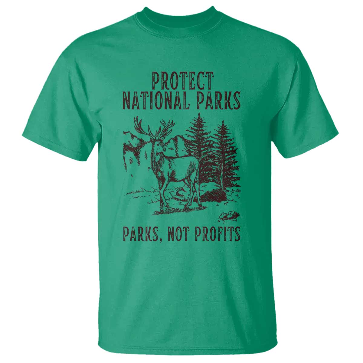 protect-national-parks-t-shirt-support-parks-not-profits-deer