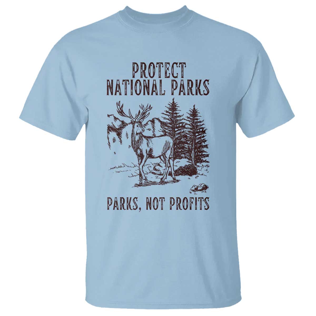 protect-national-parks-t-shirt-support-parks-not-profits-deer