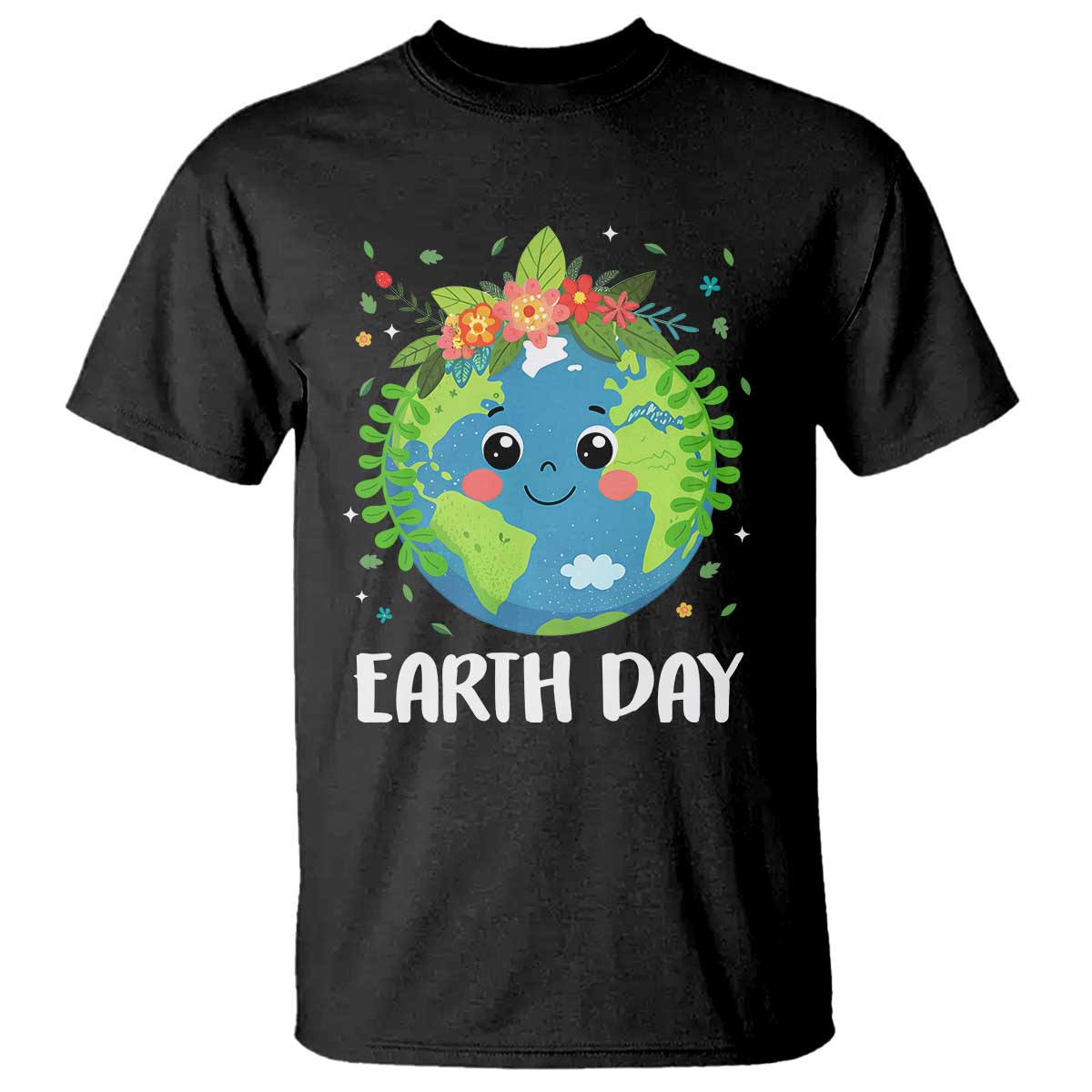 happy-earth-day-t-shirt-cute-earth-with-floral