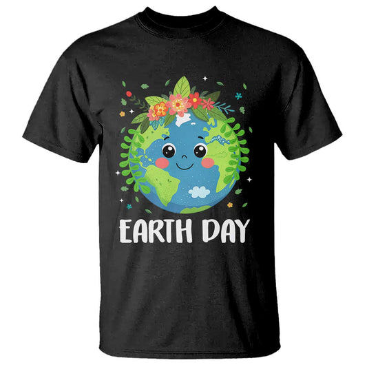 happy-earth-day-t-shirt-cute-earth-with-floral