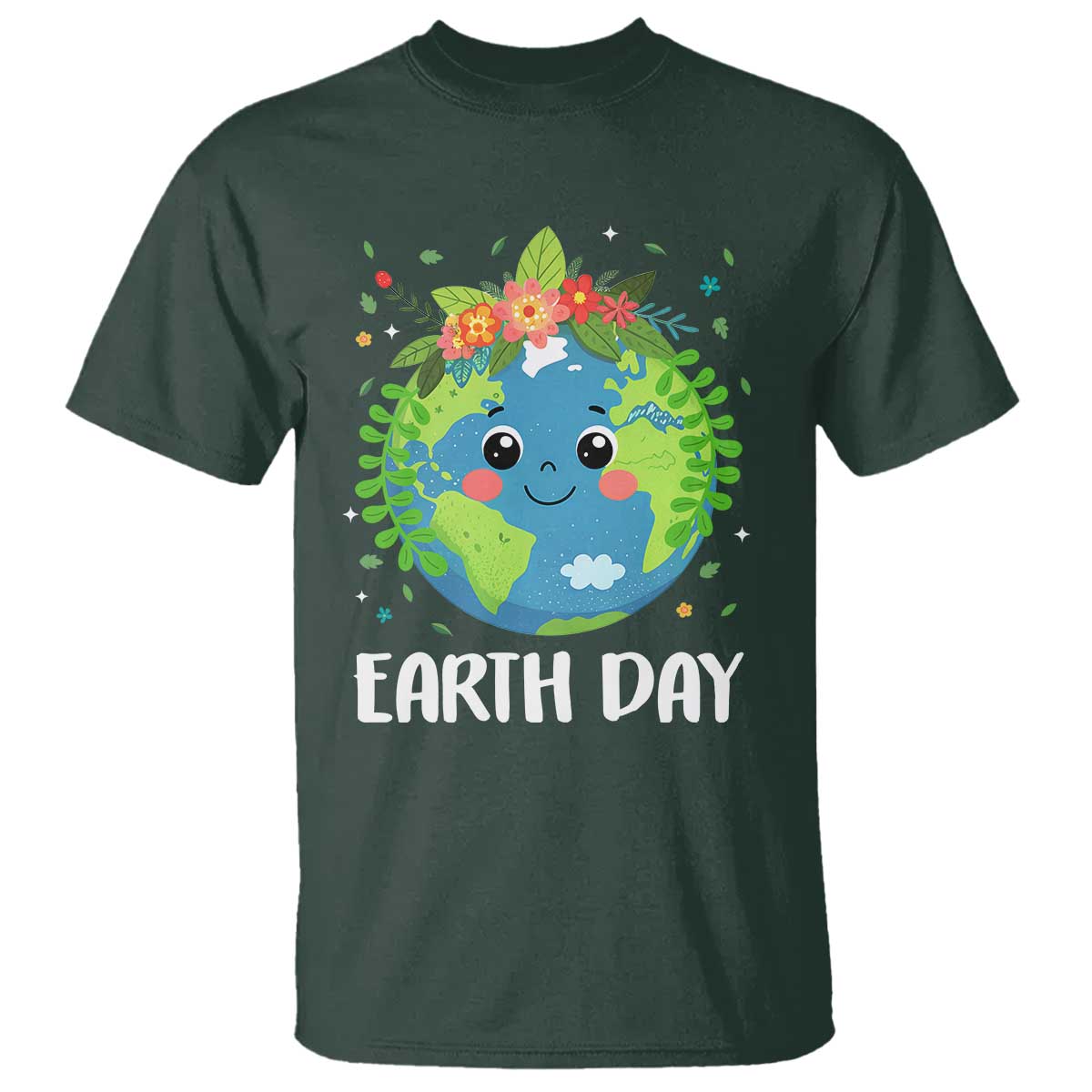 happy-earth-day-t-shirt-cute-earth-with-floral