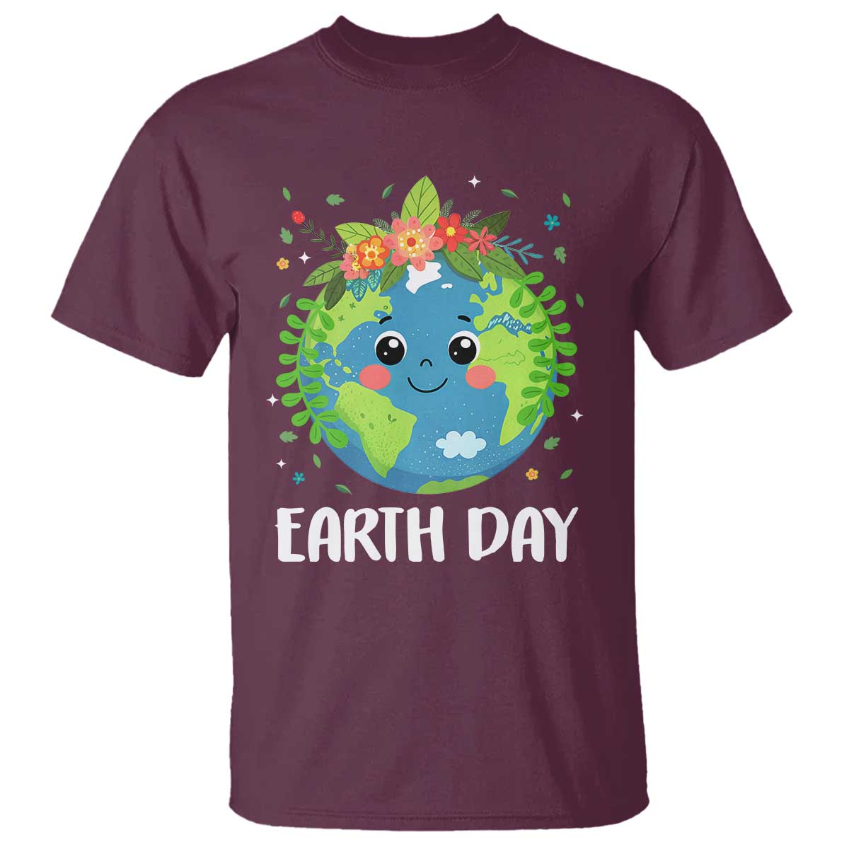 happy-earth-day-t-shirt-cute-earth-with-floral