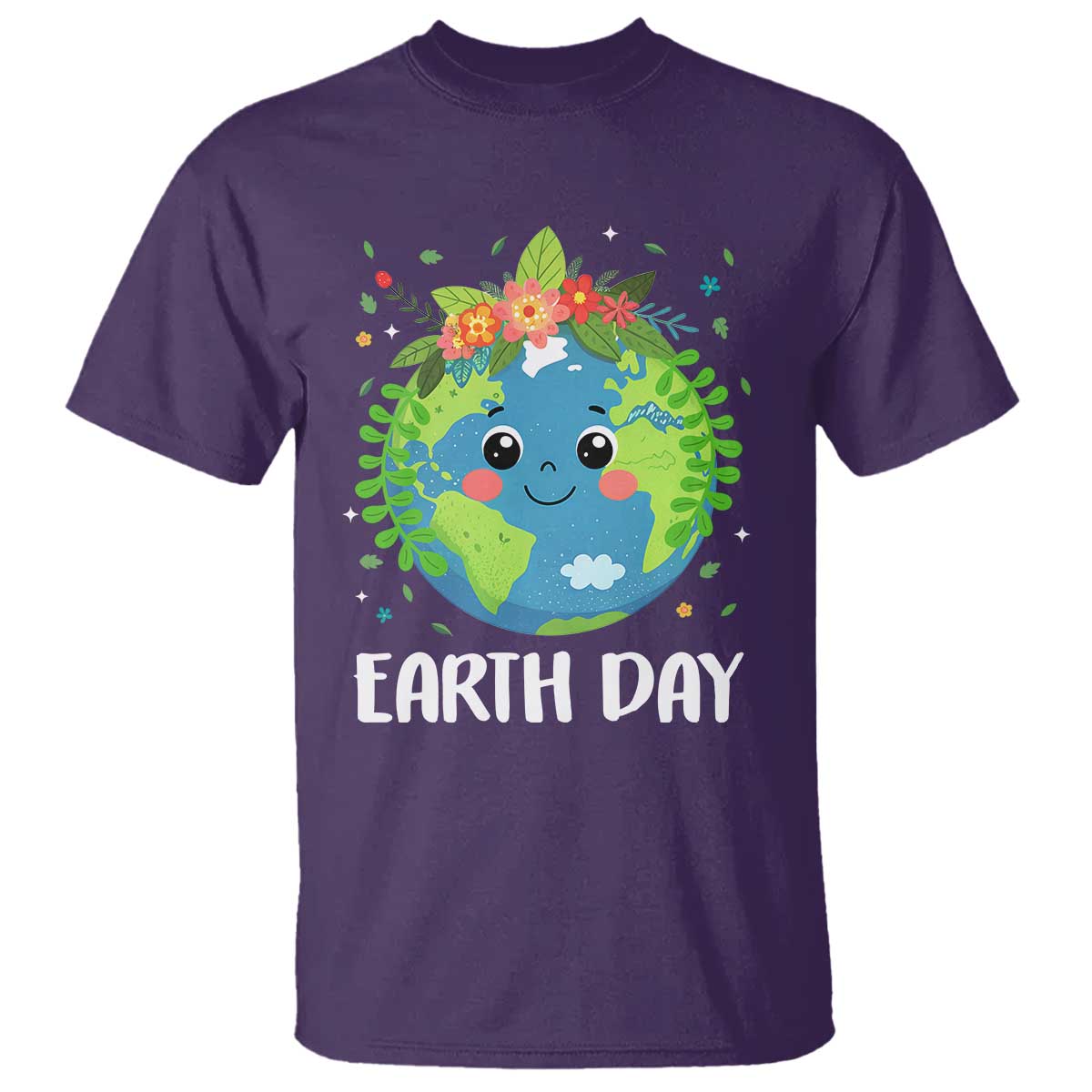 happy-earth-day-t-shirt-cute-earth-with-floral