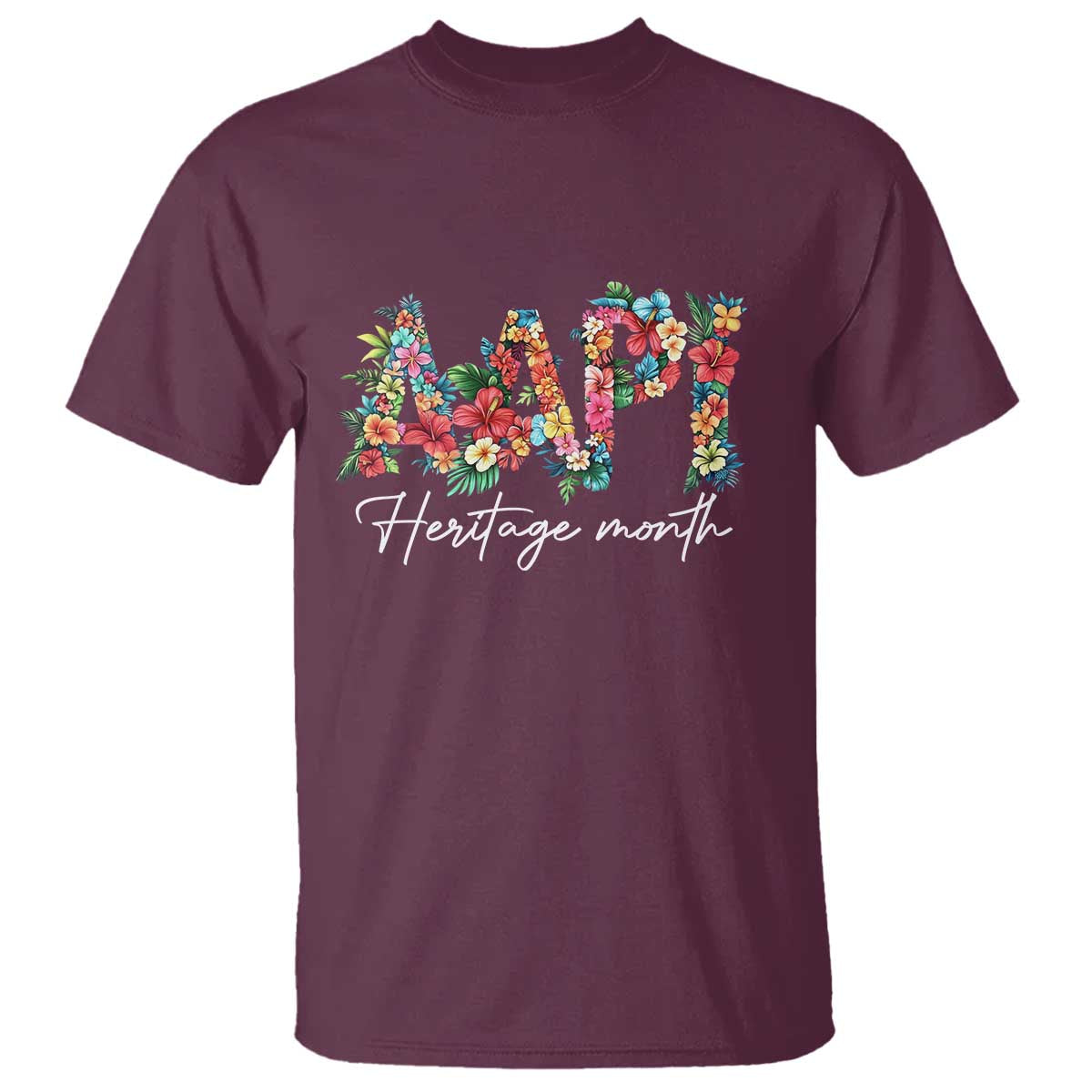 aapi-heritage-month-t-shirt-retro-elegant-floral-asian-american-pacific-islander