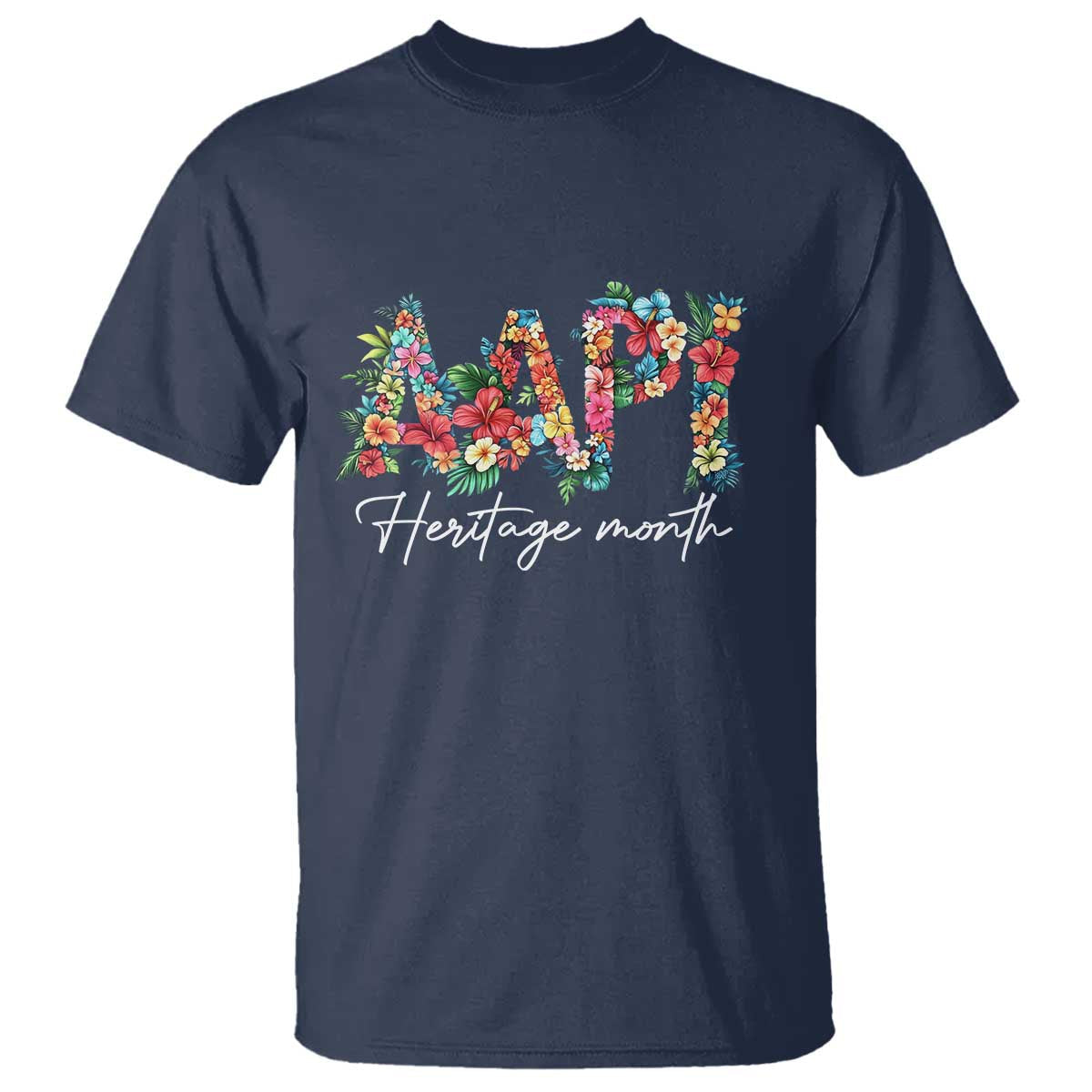aapi-heritage-month-t-shirt-retro-elegant-floral-asian-american-pacific-islander