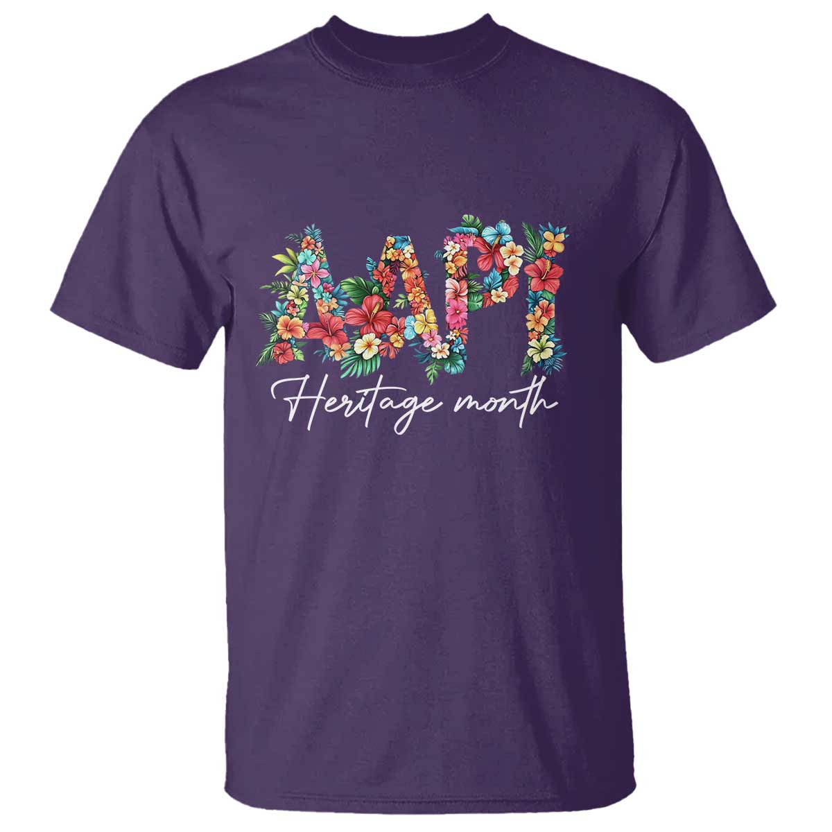 aapi-heritage-month-t-shirt-retro-elegant-floral-asian-american-pacific-islander