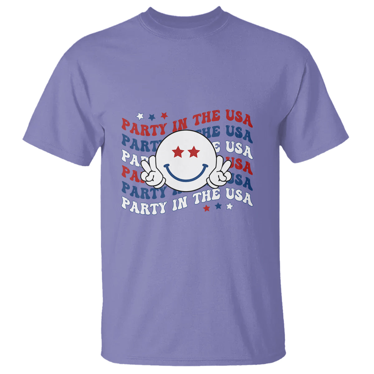 funny-4th-of-july-t-shirt-party-in-the-usa-smiling-face-retro-groovy