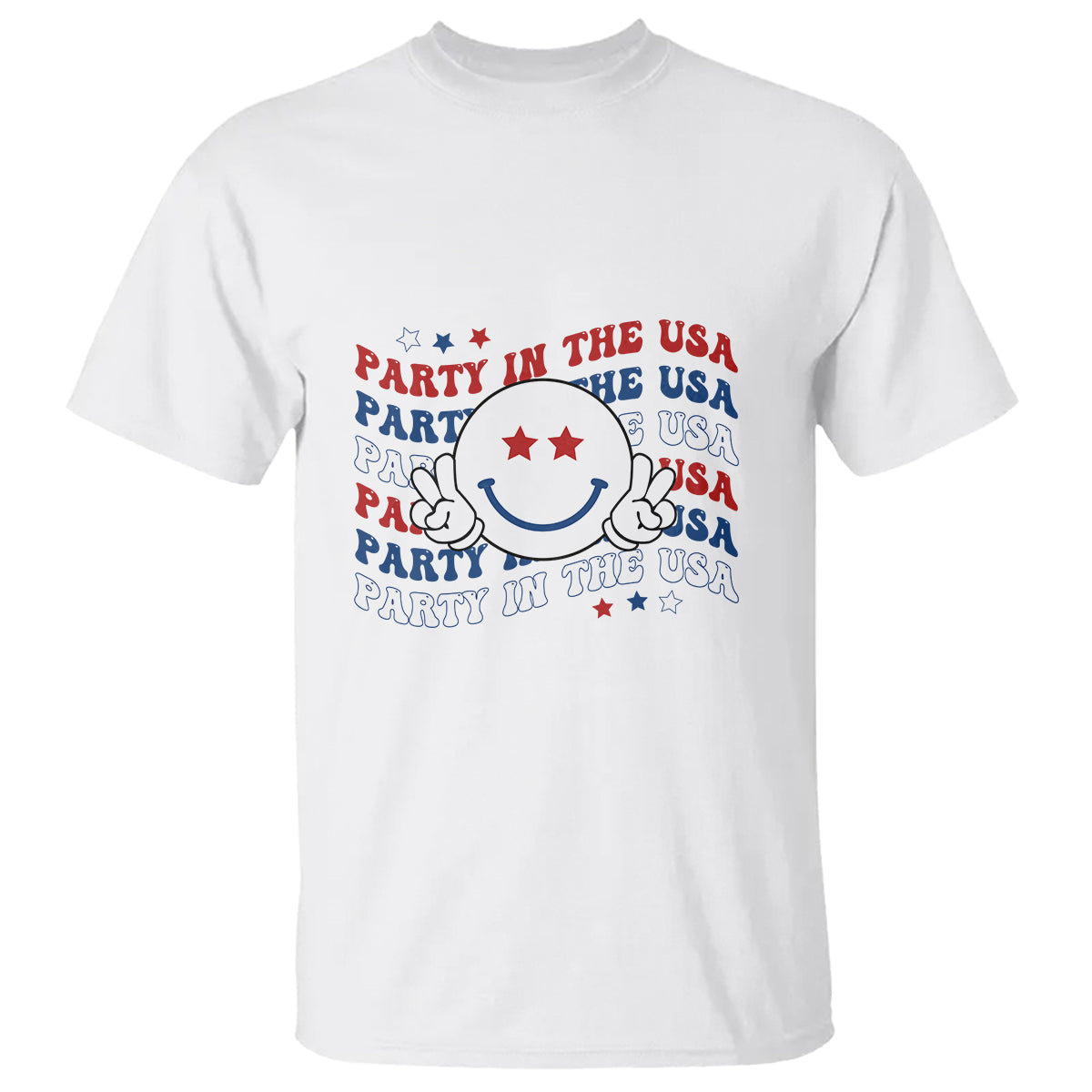 funny-4th-of-july-t-shirt-party-in-the-usa-smiling-face-retro-groovy
