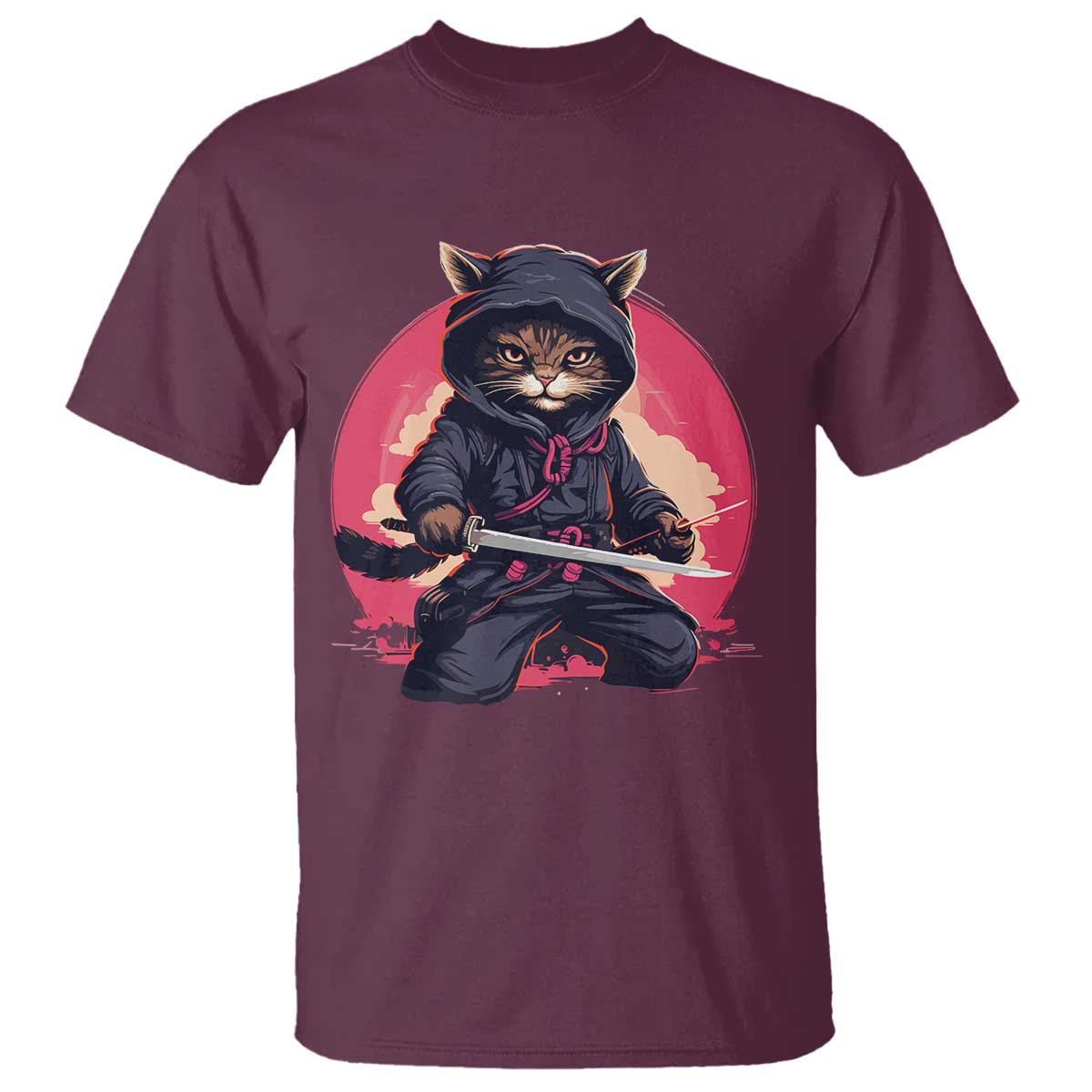 japanese-ninja-cat-t-shirt-ancient-japan-warrior-samurai-tattoo-kawaii-vintage