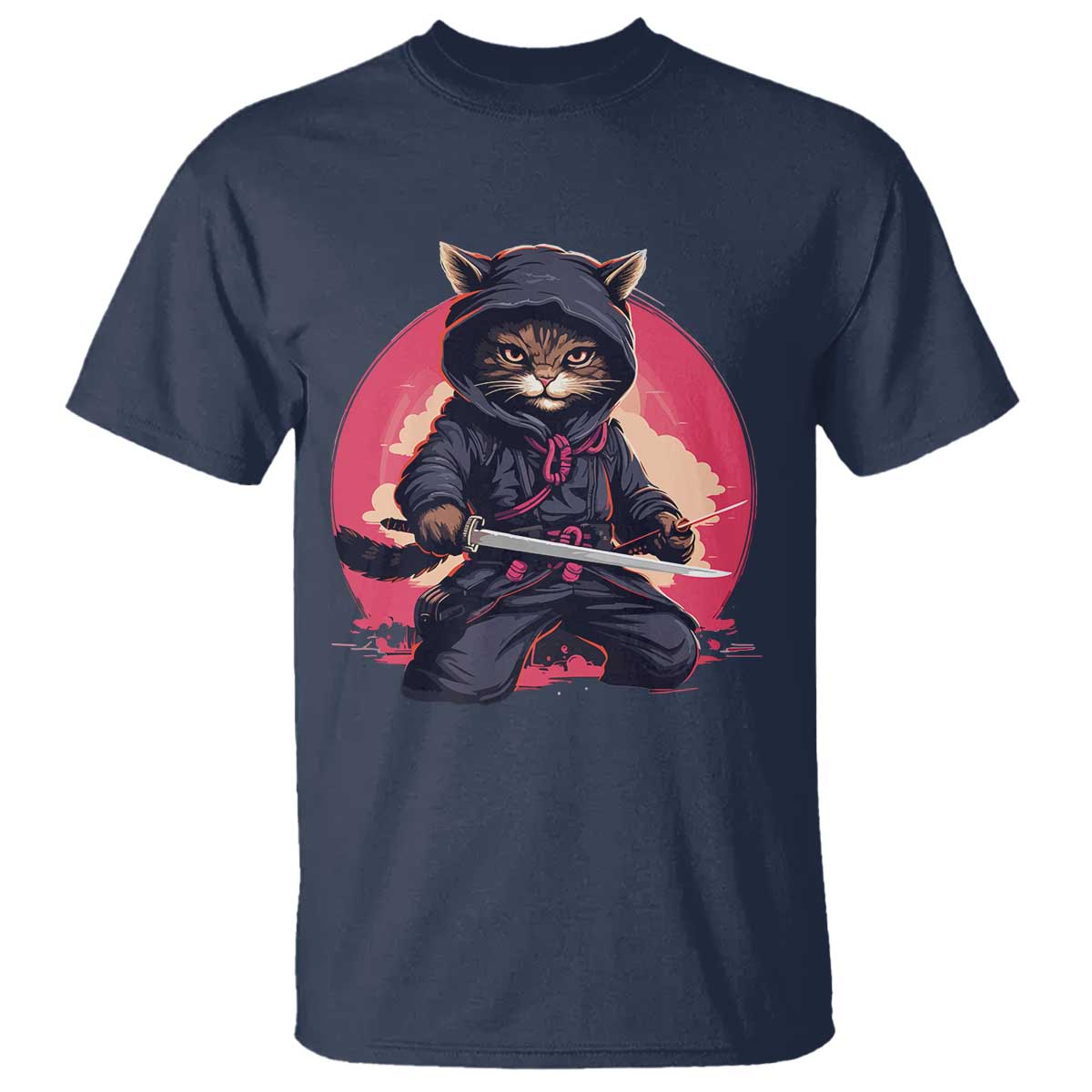 japanese-ninja-cat-t-shirt-ancient-japan-warrior-samurai-tattoo-kawaii-vintage