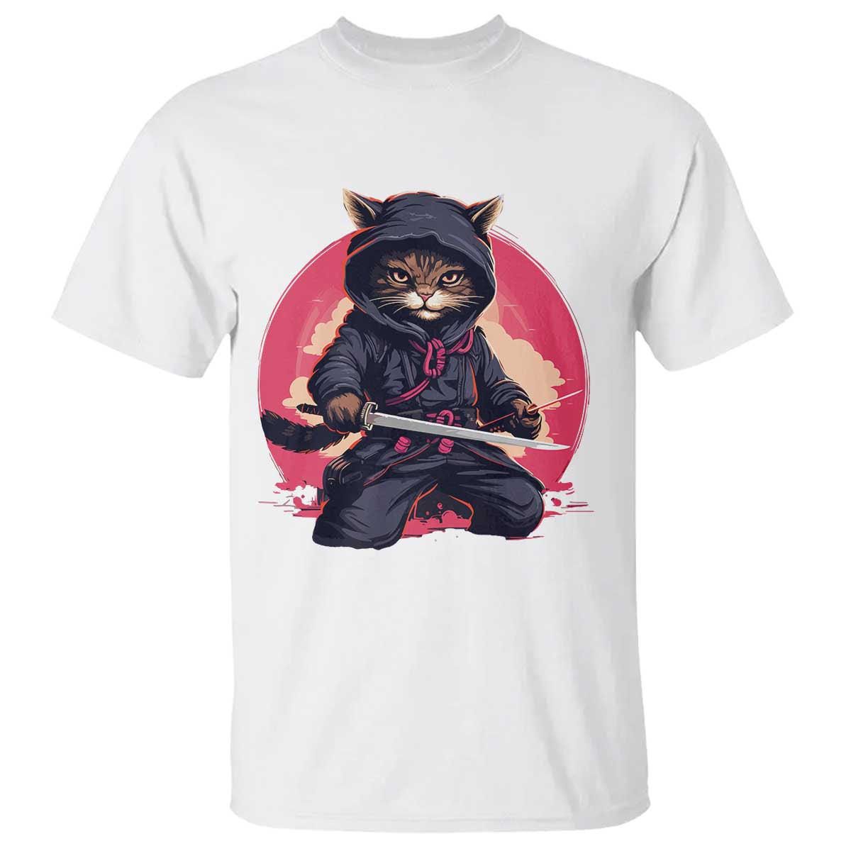 japanese-ninja-cat-t-shirt-ancient-japan-warrior-samurai-tattoo-kawaii-vintage