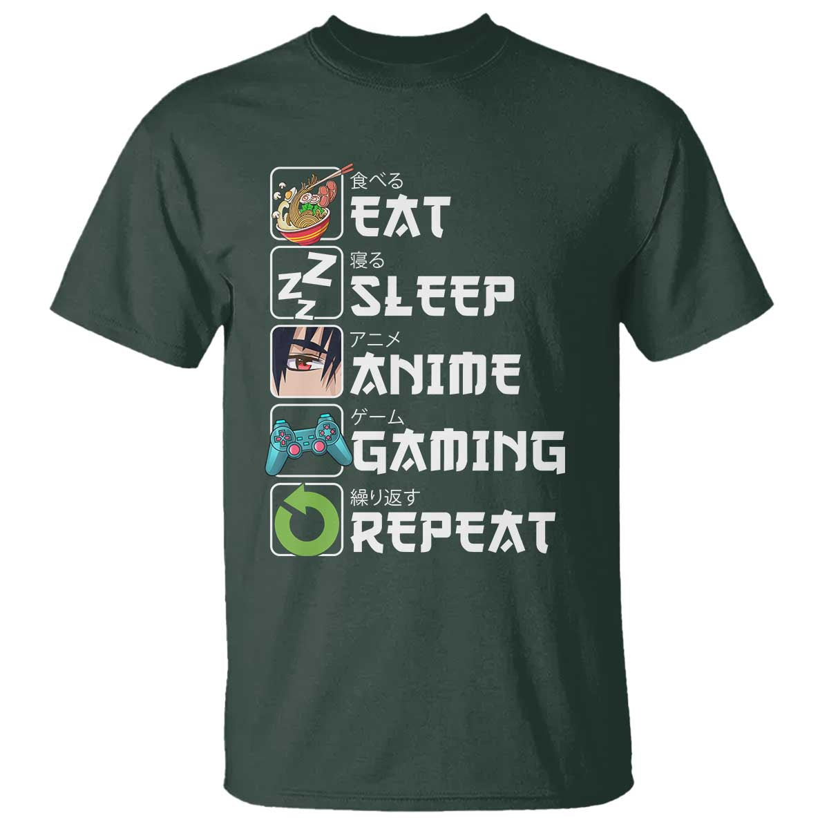 eat-sleep-anime-gaming-repeat-t-shirt-kawaii-otaku-gamer-manga-lover