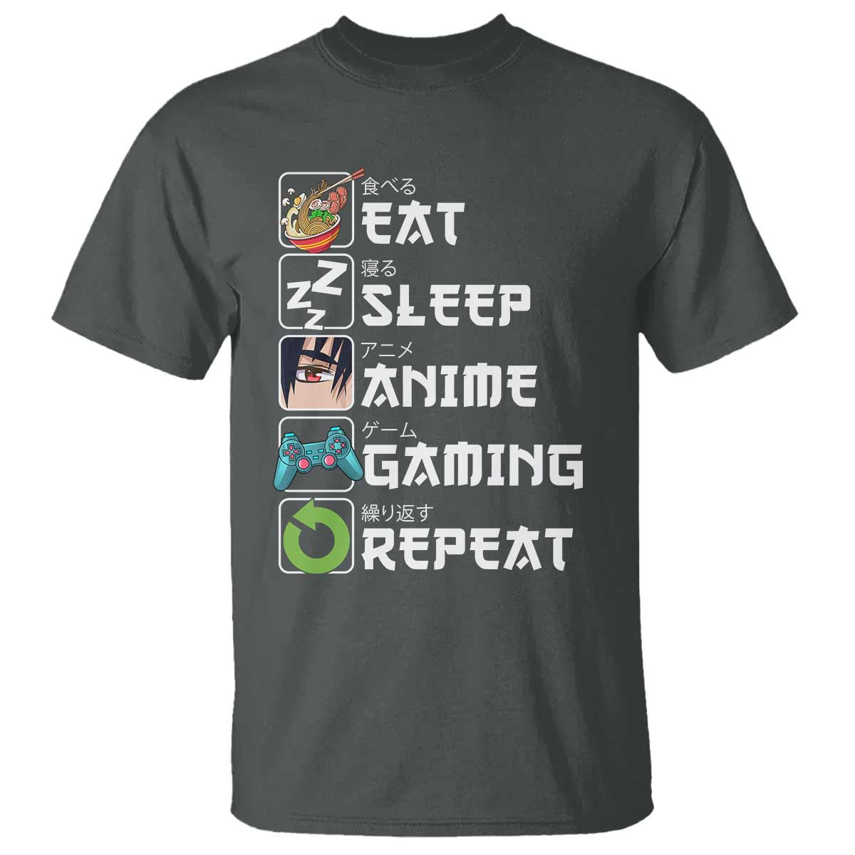 eat-sleep-anime-gaming-repeat-t-shirt-kawaii-otaku-gamer-manga-lover