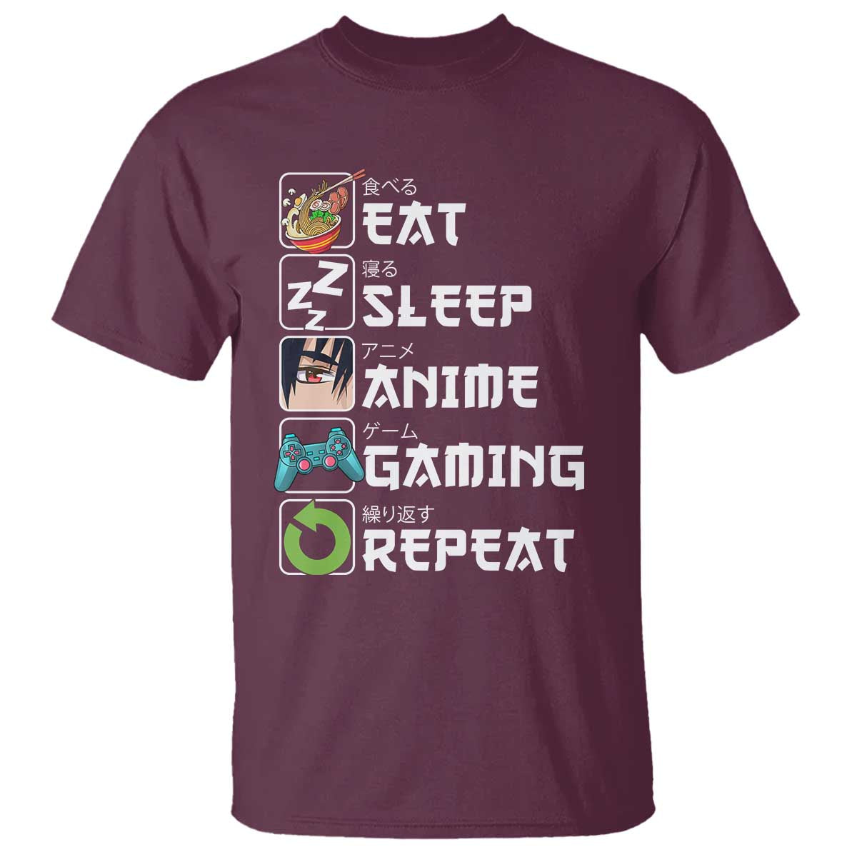 eat-sleep-anime-gaming-repeat-t-shirt-kawaii-otaku-gamer-manga-lover