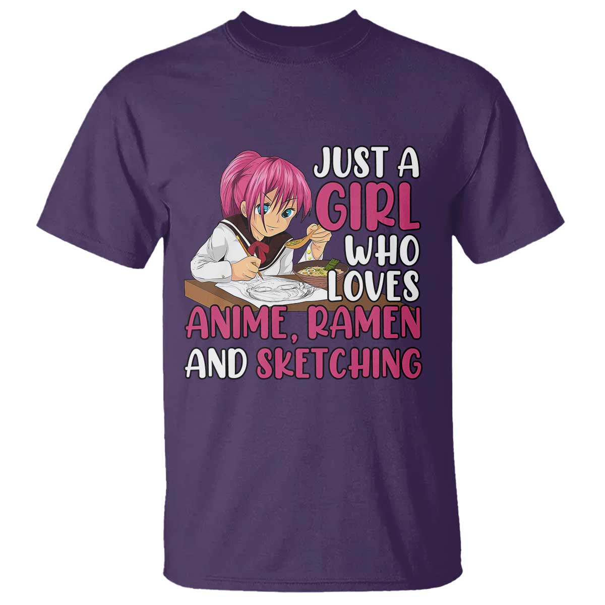 just-a-girl-who-loves-anime-ramen-and-sketching-t-shirt-japan-kawaii-otaku-manga-lover