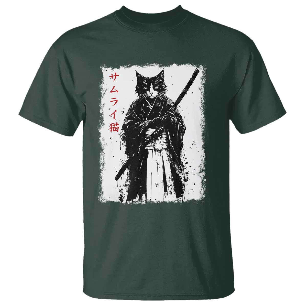 japanese-samurai-cat-t-shirt-retro-vintage-ukiyo-e-warrior-art-graphic