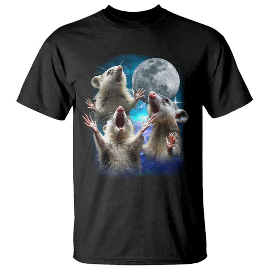 funny-opossum-meme-t-shirt-three-possum-screaming-under-the-moon-weird-cursed-meme