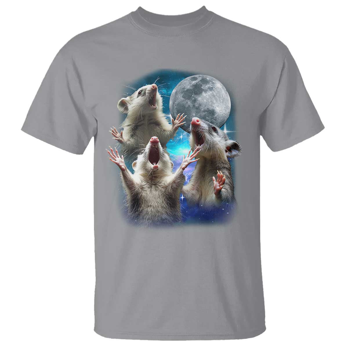 funny-opossum-meme-t-shirt-three-possum-screaming-under-the-moon-weird-cursed-meme