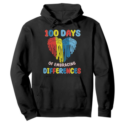 100 Days of School IEP Hoodie Embrace Differences Neurodiversity Autism ADHD