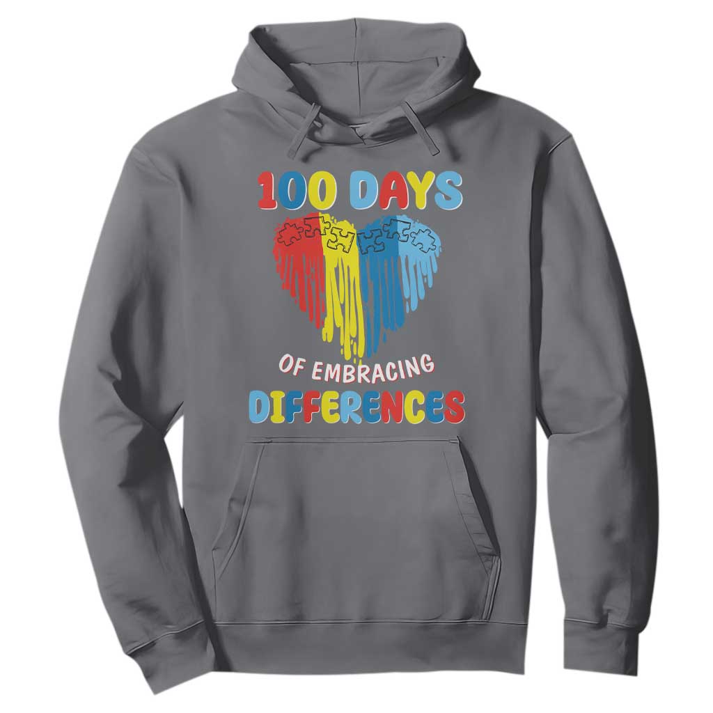 100 Days of School IEP Hoodie Embrace Differences Neurodiversity Autism ADHD