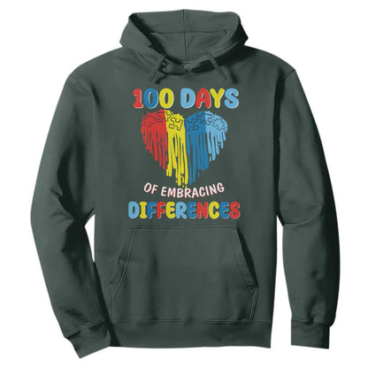 100 Days of School IEP Hoodie Embrace Differences Neurodiversity Autism ADHD