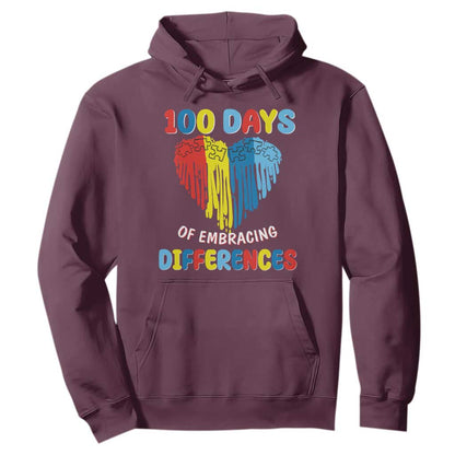 100 Days of School IEP Hoodie Embrace Differences Neurodiversity Autism ADHD