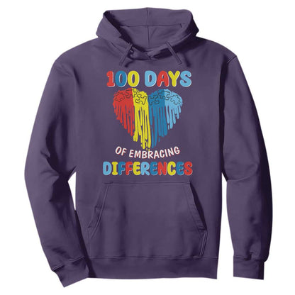 100 Days of School IEP Hoodie Embrace Differences Neurodiversity Autism ADHD