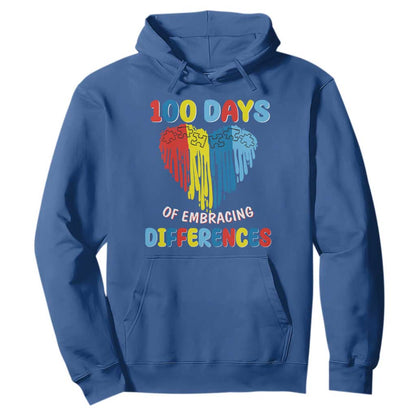 100 Days of School IEP Hoodie Embrace Differences Neurodiversity Autism ADHD